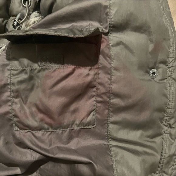 Eddie Bauer Taupe Brown Grey Puffer Fur Fleece Lined goose down parka - Picture 8 of 8